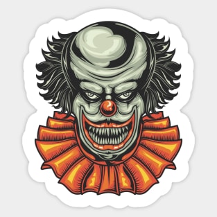 terror clown Sticker